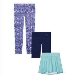 Eddie Bauer Youth 3-pack Bottom Set, Navy, X-Small